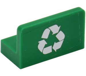 Lego Panel X X With Recycling Logo Sticker With Square Corners