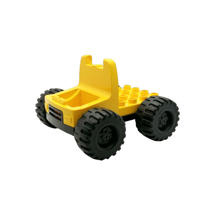 Duplo Truck With 4 X 4 Flatbed Plate And Jumbo Wheels Brick Owl