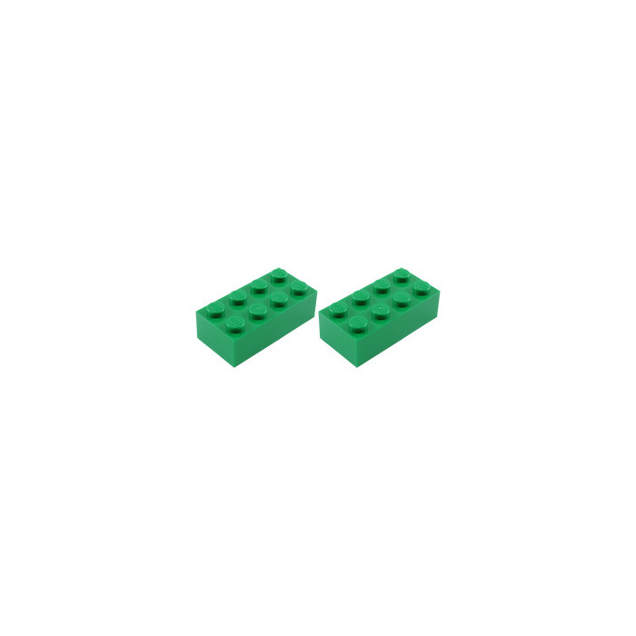 lego 2x4 dark green bricks set 3461