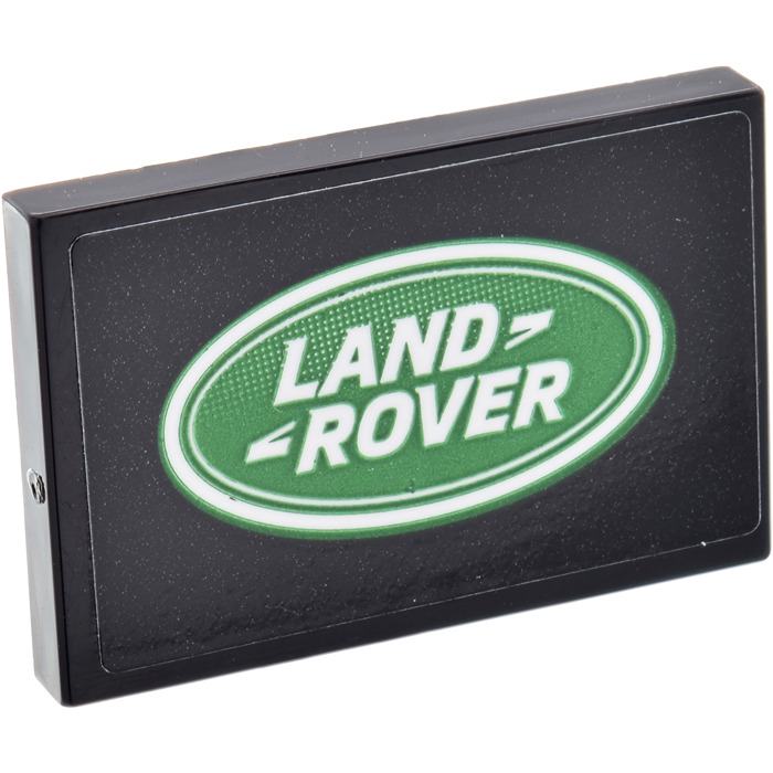 Lego Black Tile X With Land Rover Logo Large Pattern Sticker