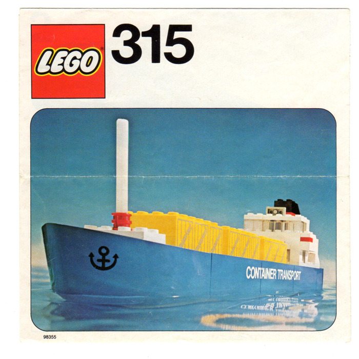 LEGO Container Ship Set 315 2 Instructions Brick Owl LEGO Marketplace