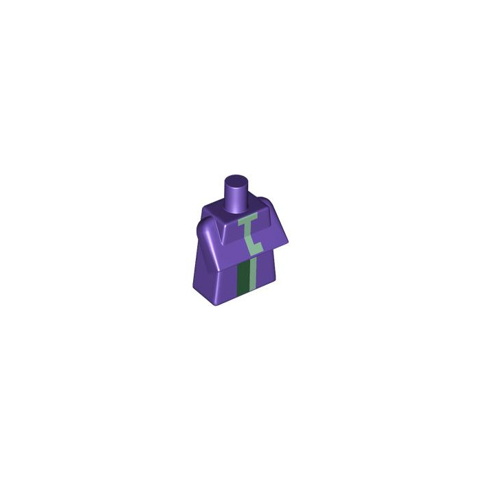 Lego Dark Purple Minecraft Torso With Witch Outfit With Sand Green And