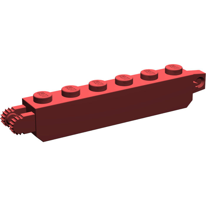 LEGO Dark Red Hinge Brick 1 X 6 Locking Double 30388 53914 Brick