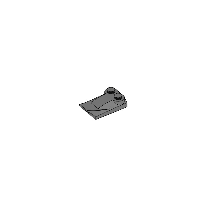 Lego Dark Stone Gray Slope X X Curved With Wing Brick