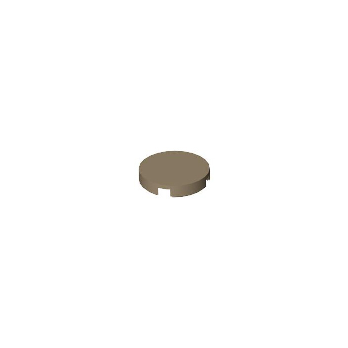 Lego Dark Tan Tile X Round With X Bottom Brick Owl