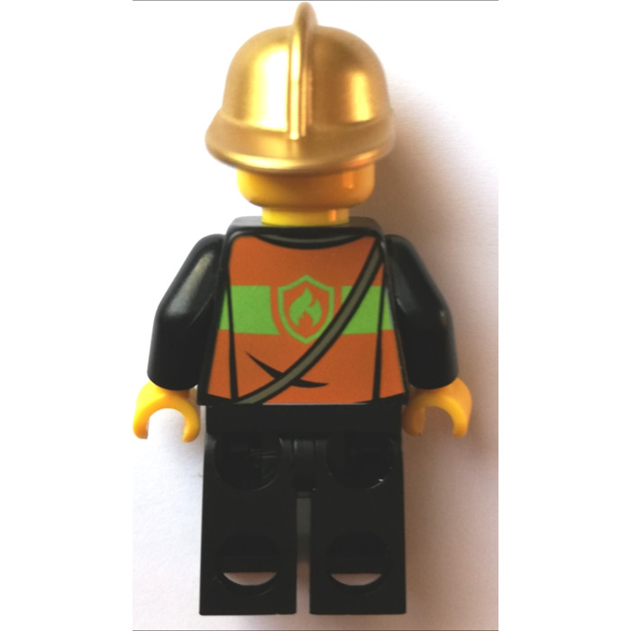 LEGO Fire Chief With Gold Helmet Minifigure Brick Owl LEGO Marketplace