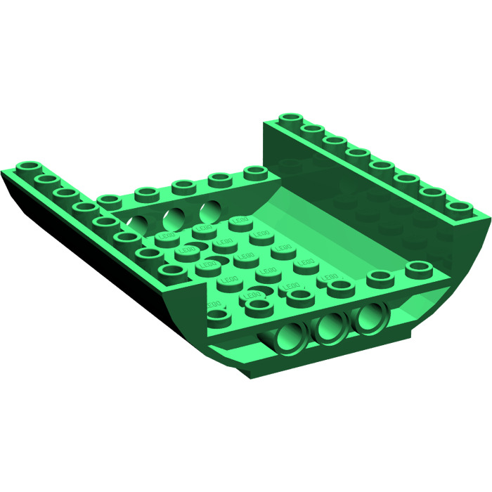 LEGO Green Slope 8 X 8 X 2 Curved Inverted Double 54091 Brick Owl