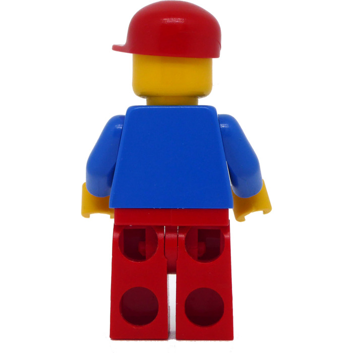 Lego Octan Worker Red Legs And Long Bill Cap Minifigure Brick Owl