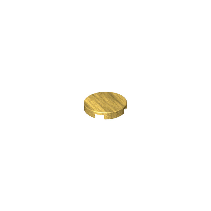 Lego Pearl Gold Tile X Round With Bottom Stud Holder