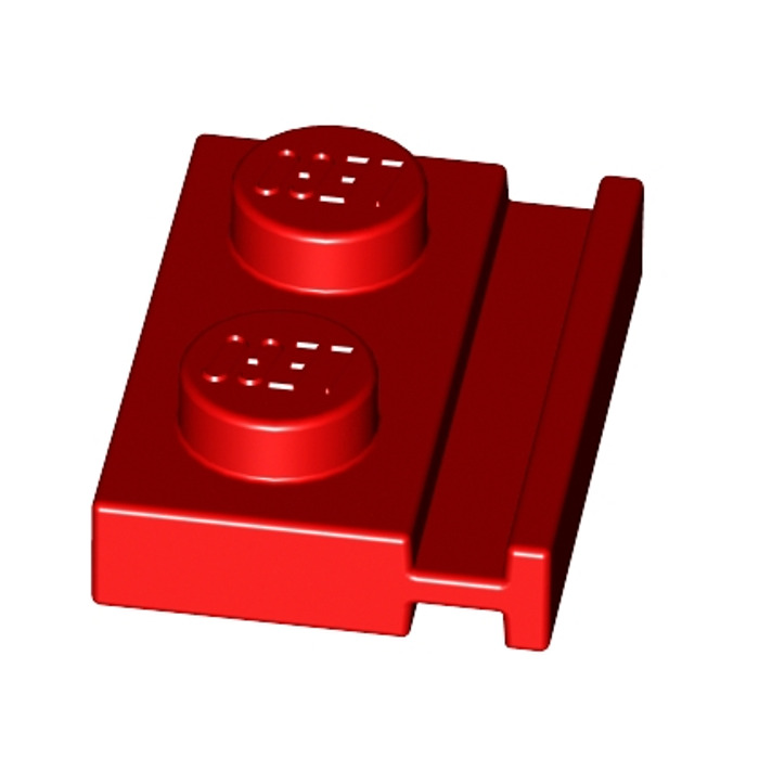 LEGO Red Plate 1 X 2 With Door Rail 32028 Brick Owl LEGO Marketplace