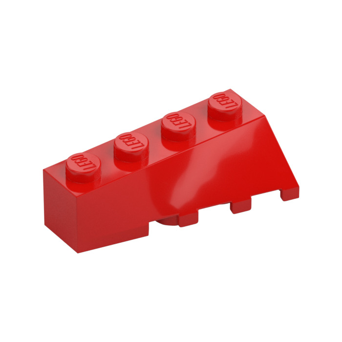 LEGO Red Wedge 2 X 4 Sloped Left 43721 Brick Owl LEGO Marketplace