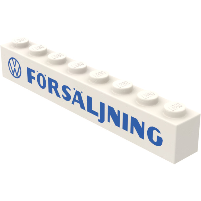 Lego White Brick X With Forsaljning With Logo Brick Owl