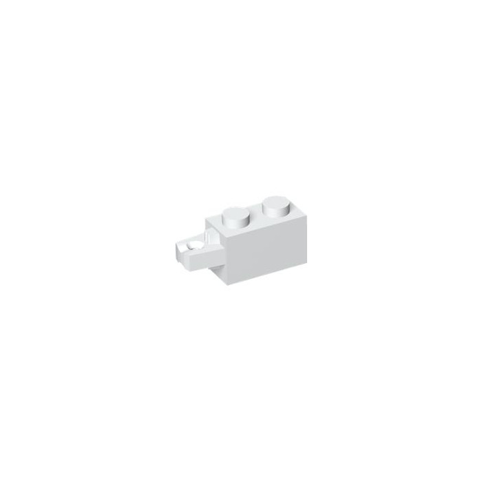 Lego White Hinge Brick X Locking With Single Finger On End