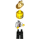 LEGO Fire Chief with Gold Helmet Minifigure