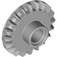 LEGO Medium Stone Gray Bevel Gear with 20 Teeth and Center Pinhole (87407)