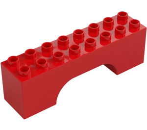 Duplo Łuk Cegła 2 x 8 x 2 (18652)