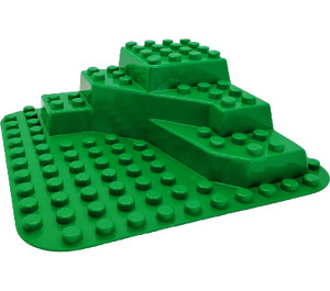 Duplo Baseplate Raised 12 x 12 with Three Level Corner (6433)