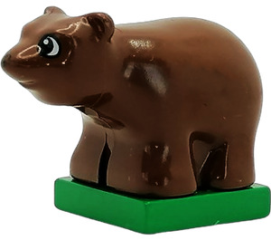 Duplo Bear Cub on Green Base (75016)