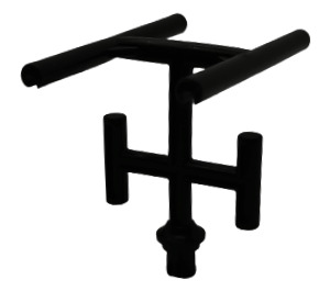 Duplo Black Antenna with Side Spokes