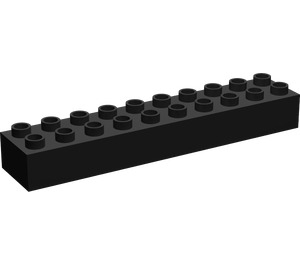Duplo Black Brick 2 x 10 (2291)