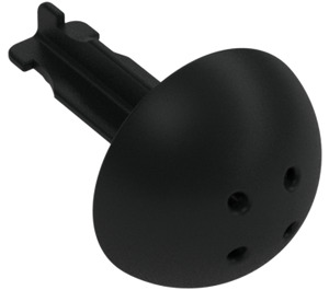 Duplo Black Canon Ball with No Holes (54043)