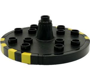 Duplo Black Carrousel with Yellow Stripes (48247)