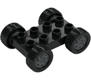 Duplo Musta Jackson Storm Levy 2 x 4 jossa Akseli Holders (35112 / 42431)