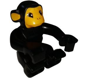 Duplo Black Monkey Looking Straight (74654)