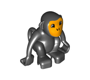 Duplo Schwarz Affe mit Arme Nieder (60364)