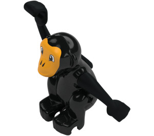 Duplo Black Monkey with Yellow face (28597 / 35676)