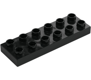 Duplo Black Plate 2 x 6 (98233)