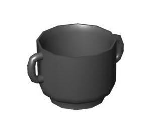 Duplo Noir Pot avec Loop Poignées (31330)