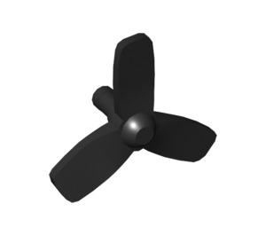 Duplo Black Propeller with Pin and 3 Blades (2159)