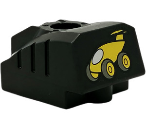 Duplo Zwart Toolo MyBot Motor Program Steen met Geel Auto Patroon (31427)