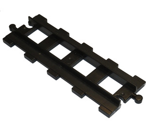 Duplo Black Train Track Straight 4 x 11