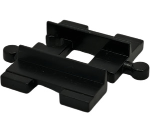 Duplo Black Train Track Straight 4 x 3 (4665)