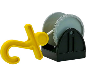 Duplo Black Winch Stand with Yellow Hook (4654 / 73440)