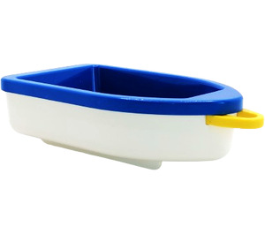 Duplo Blue Boat with Yellow Tow Loop (4677)