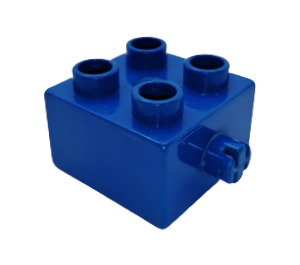 Duplo Blauw Steen 2 x 2 met Pin (3966)