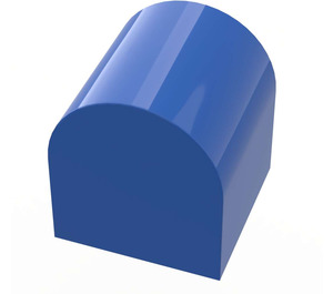 Duplo Blue Brick 2 x 2 x 2 with Curved Top (3664)