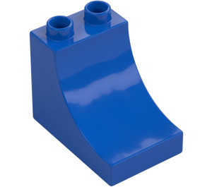 Duplo Blue Brick 2 x 3 x 2 with Curved Ramp (2301)