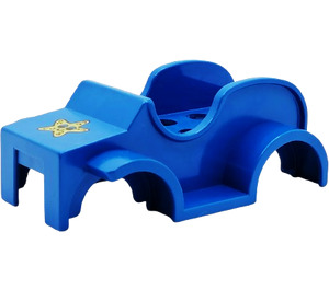 Duplo Blue Car Body with Yellow Star