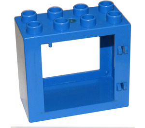 Duplo Blue Door Frame 2 x 4 x 3 Old (with Flat Rim)