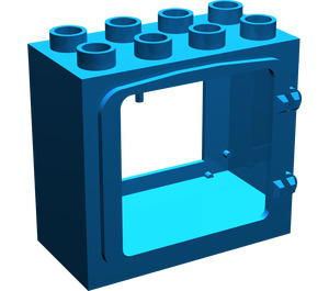 Duplo Sininen Ovi Kehys 2 x 4 x 3 korotetulla ovenkarmilla ja kehystetyllä takaosalla (2332 / 74842)