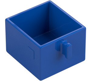 Duplo Blå Drawer med Handtag (4891)