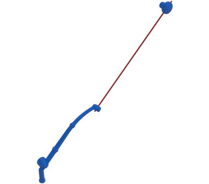 Duplo Blauw Fishing Rod met Rood Fishing Line (23146)