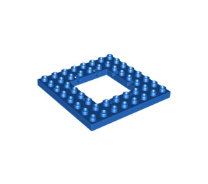 Duplo Blue Plate 8 x 8 with 4 x 4 Hole (51705)