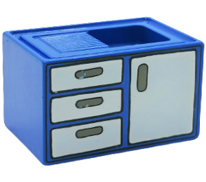 Duplo Blue Sink and Cabinet