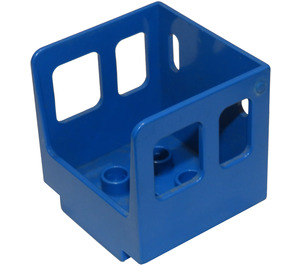 Duplo Blue Steam Engine Cabin (Older, Larger) (4544)