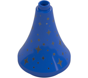 Duplo Blauw Steeple Rond 3 x 3 x 3 met Sterren (16375 / 101595)